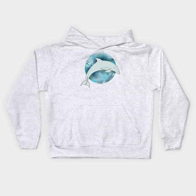 Spirit Animal Dolphin Kids Hoodie by JMD'Silva